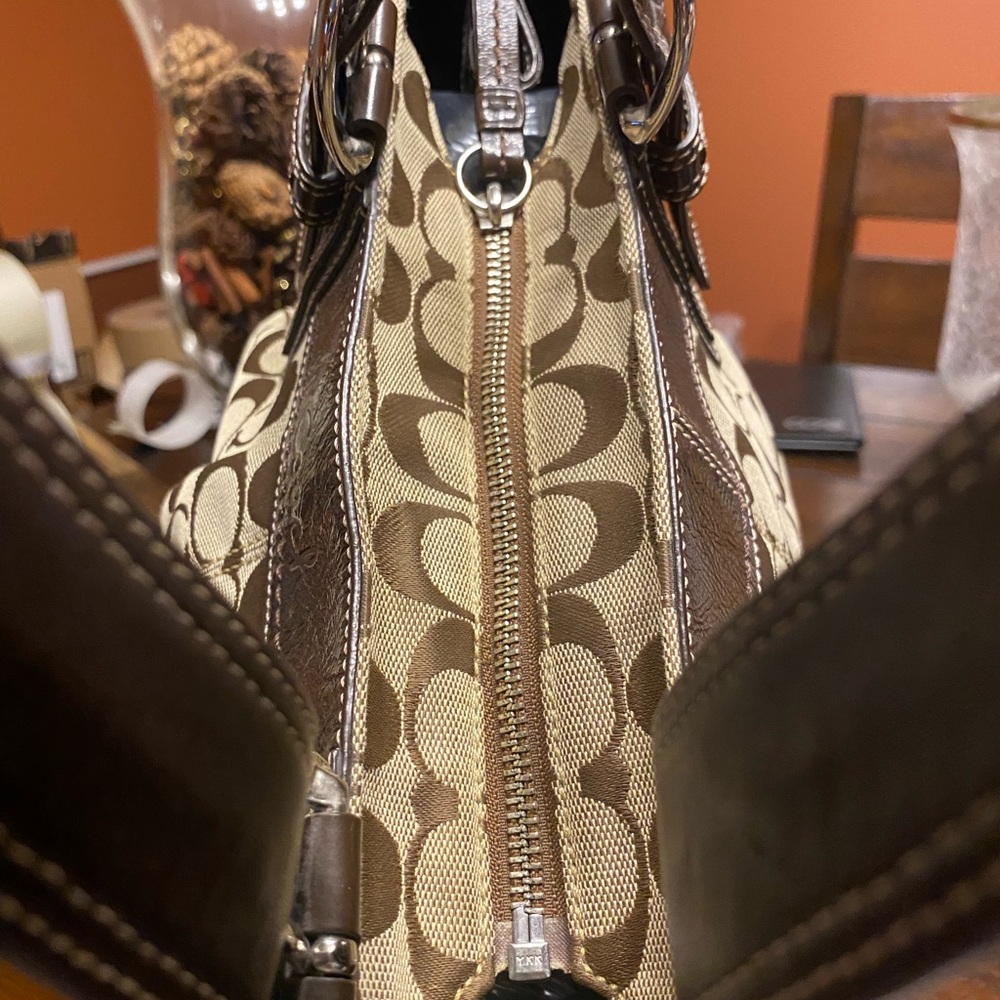SOLD ON MERCARI Coach Soho Pleated signature North South Tote - Picture 7 of 9
